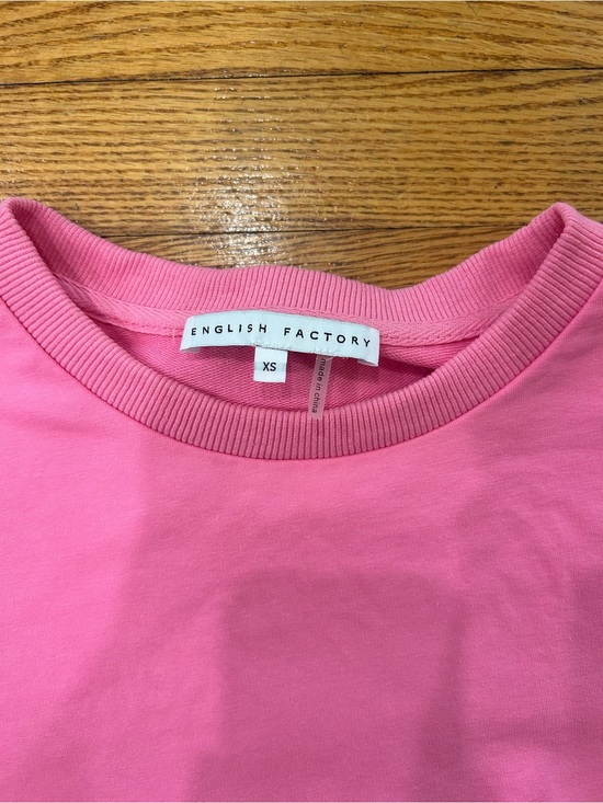 English Factory Tops - English Factory Vibrant Pink Crewneck Tee